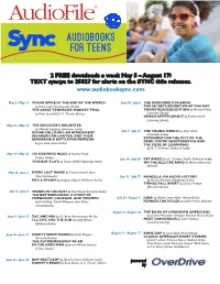 TEXT Syncya to 25827 for Alerts on the SYNC Title Releases