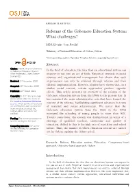Reforms of the Gabonese Education System: What Challenges?