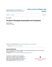 The Need to Distinguish Denationalized and Postnational