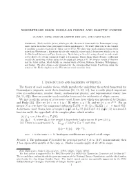 Weierstrass Mock Modular Forms and Elliptic Curves