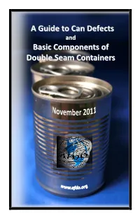A Guide to Can Defects Basic Components of Double Seam