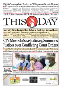 CJN Moves to Save Judiciary, Summons Justices Over Conflicting