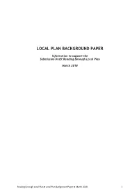 Local Plan Background Paper