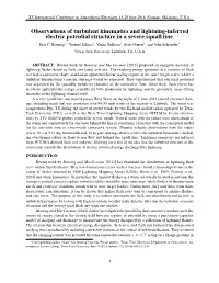 Observations of Turbulent Kinematics and Lightning-Inferred Electric Potential Structure in a Severe Squall Line Eric C