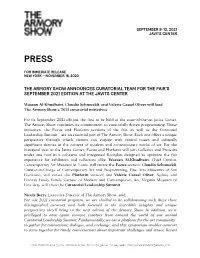 TAS21 Press Release Curators Announced