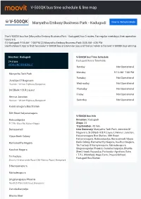 V-500QK Bus Time Schedule & Line Route
