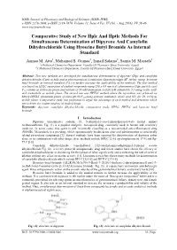Comparative Study of New Hplc and Hptlc Methods for Simultaneous