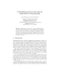 Constructing Good Covering Codes for Applications in Steganography