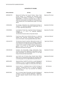 Delegated Planning List PDF 268 KB