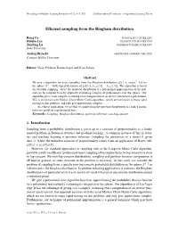 Efficient Sampling from the Bingham Distribution