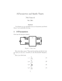 S-Parameters and Smith Charts