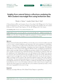 Analysing the New Zealand Macroalgal Flora Using