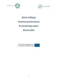 D1d E-USE(Aq) Technical Performance & Monitoring Report