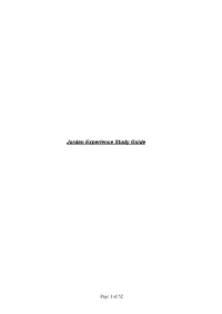 Jordan Experience Study Guide