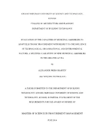 Master of Science in Procurement Management