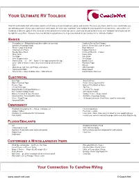 Your Ultimate RV Toolbox
