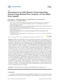 Assessment of a Cattle Manure Vermicomposting System Using Material Flow Analysis: a Case Study from Uganda