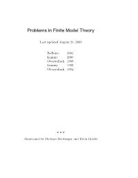 Open Problems in Finite Model Theory