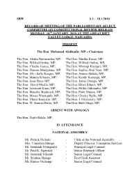 Sbw A.1 – 18.1.2010 Record of Meeting of The