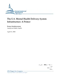The U.S. Mental Health Delivery System Infrastructure: a Primer
