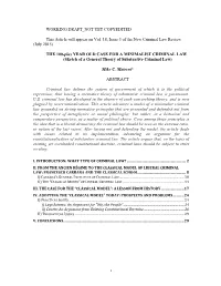 1 WORKING DRAFT NOT YET COPYEDITED This Article Will