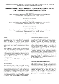 DCT) and Discrete Wavelet Transform (DWT