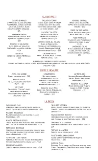 Dinner Menu 2021