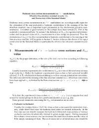 Hadrons Cross Sections and Rhad Value