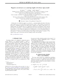 Magnetic Corrections to Π-Π Scattering Lengths in the Linear Sigma Model