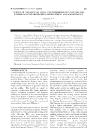Survey of Ornamental Ferns, Their Morphology and Uses for Environmental Protection, Improvement and Management