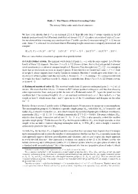 The Theory of Error-Correcting Codes the Ternary Golay Codes and Related Structures