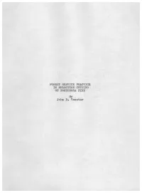 Forest Service Practice in Selection Cutting of Ponderosa Pine