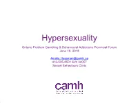 Hypersexuality