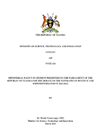 Ministerial Policy Statement FY 2021-2022.Pdf