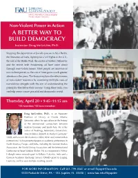 A BETTER WAY to BUILD DEMOCRACY Instructor: Doug Mcgetchin, Ph.D