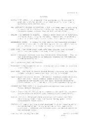 Appendix 9 Glossary Access Line (Wats)