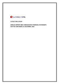 Clydestone Group Annual Report and Consolidated Financial Statements