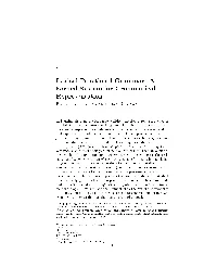 Lexical-Functional Grammar: a Formal System For