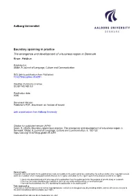 Aalborg Universitet Boundary Spanning in Practice The