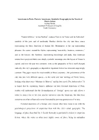 Symbolic Geography in the Novels of Henry James Joshua Parker Assistant Professor of English Fatih University
