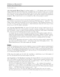 Solutions to Homework 3 Statistics 302 Professor Larget