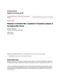 A Qualitative Comparative Analysis of the Steps-To-War Theory