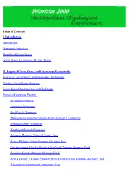 Table of Contents I