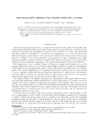 The Regularity Method for Graphs with Few 4-Cycles