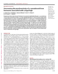 Uncovering the Psychoactivity of a Cannabinoid from Liverworts Associated with a Cyano Cannabinoids