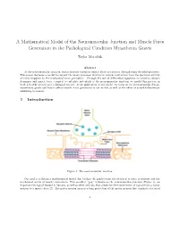 A Mathematical Model of the Neuromuscular Junction and Muscle Force Generation in the Pathological Condition Myasthenia Gravis