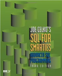 Advanced Sql Programming Third Edition