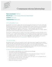Communications Internship Fu