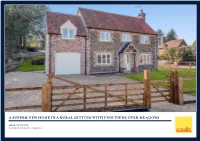 A Superb New Home in a Rural Setting with Fine Views Over Meadows