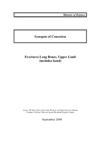 Fractures Long Bones, Upper Limb (Includes Hand)
